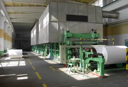 Автоматическая производственная линия для изготовления бумаги